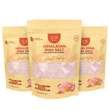 MSA Himalayan Pink Salt (Pack of 3) – Perfect for Cooking, Detox & Wellness
