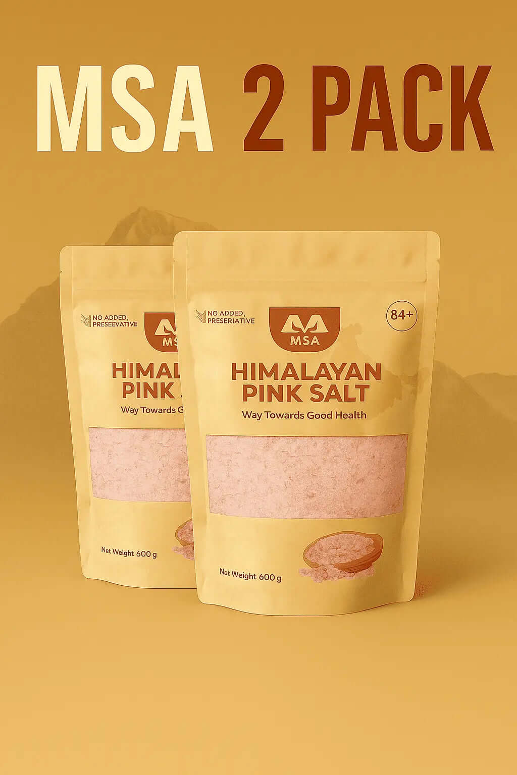 MSA Coarse Himalayan Pink Salt (2-Pack) – Premium Natural Salt for Daily Wellness - msaestore.com