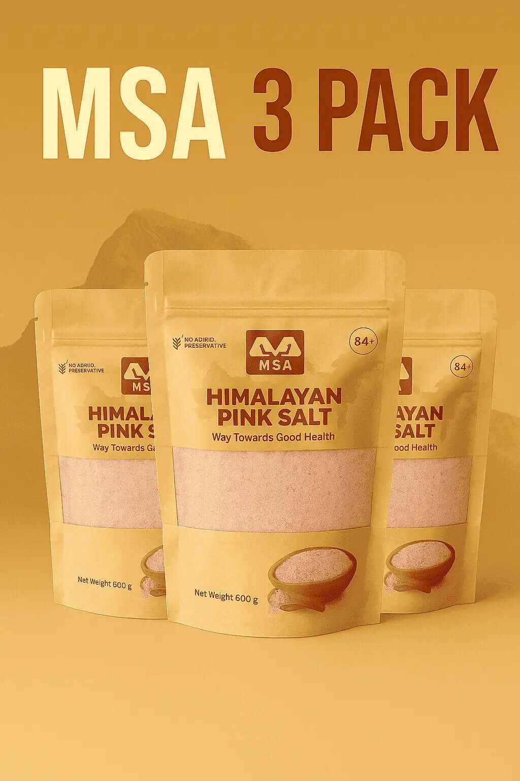 MSA Himalayan Pink Salt Chunks (3-Pack) – Perfect for Cooking, Detox & Wellness - msaestore.com