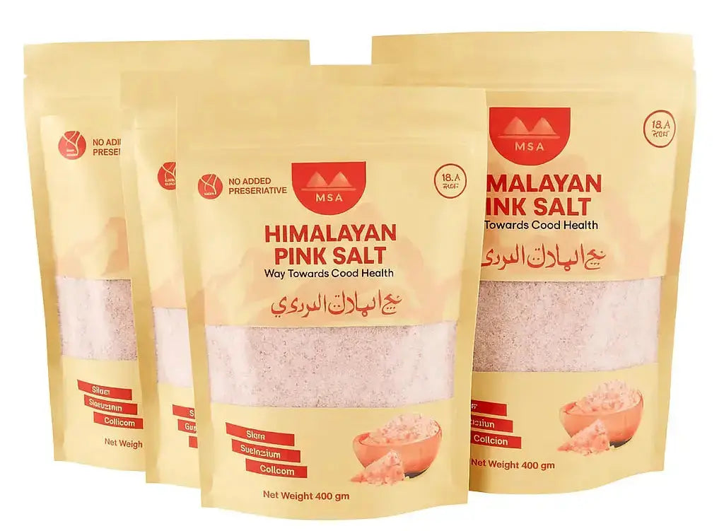 Premium Himalayan Pink Salt (Pack of 5) – 100% Natural & Pure, Rich in Minerals - msaestore.com