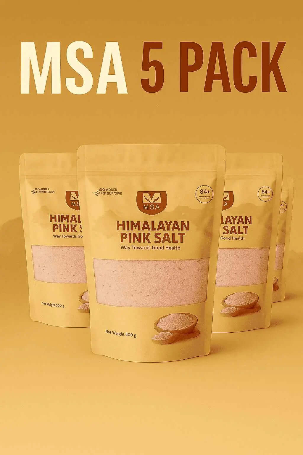MSA Himalayan Pink Salt (5-Pack) – Unlock Natural Wellness & Boost Health - msaestore.com