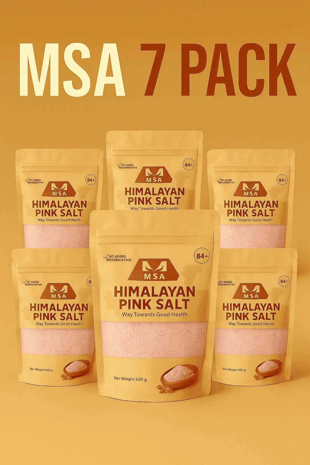 MSA Himalayan Pink Salt (7-Pack) – Daily Health, Natural Balance & Family Pack - msaestore.com