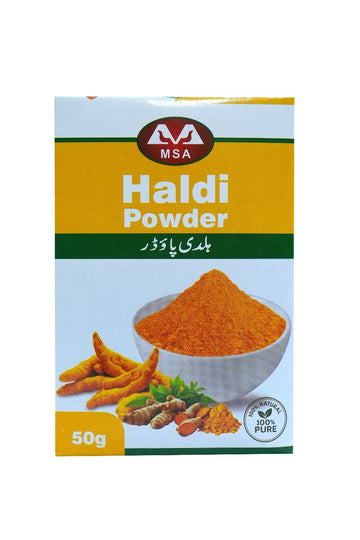 MSA Turmeric (Haldi) Powder β 50g (Pack of 1)