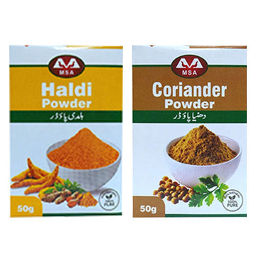 Coriander (Dhania) Powder & Turmeric (Haldi) Powder 100g