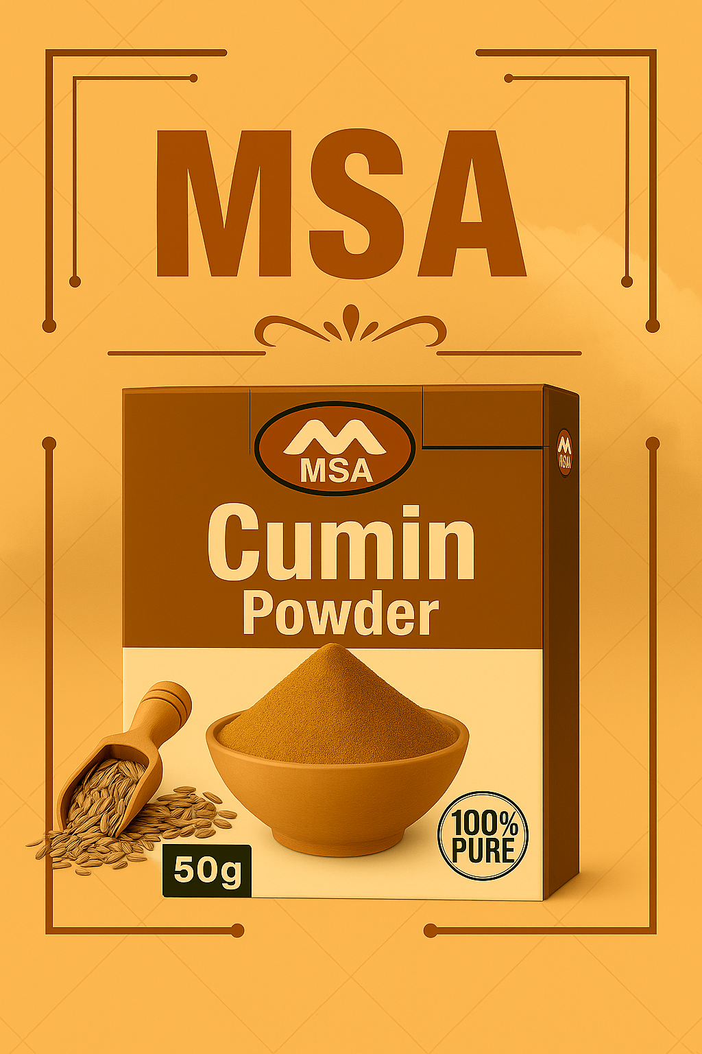 MSA Cumin (Zeera) Powder – Pack of 15 (750g)