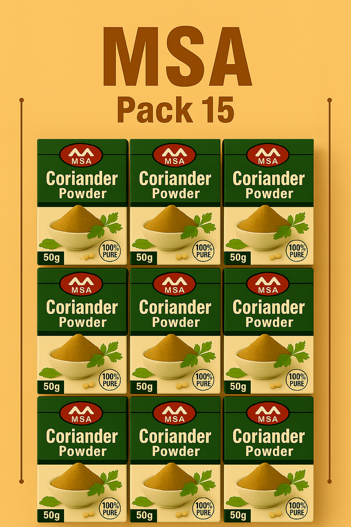 MSA Coriander (Dhania) Powder – Pack of 15 (750g)