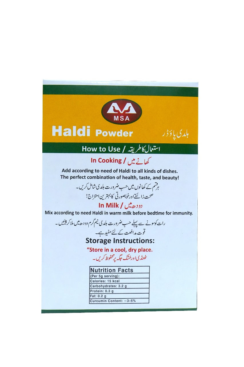 MSA Turmeric (Haldi) Powder – 50g (Pack of 1)