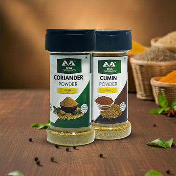 Pack of 2 Coriander 75g + Cumin 100g Bottle